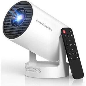 Mini Projector, Support 4K 1080P Portable Projector with Dual Band WIFI6 5G Wire